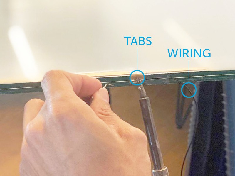 玻璃安装程序安装智能玻璃布线